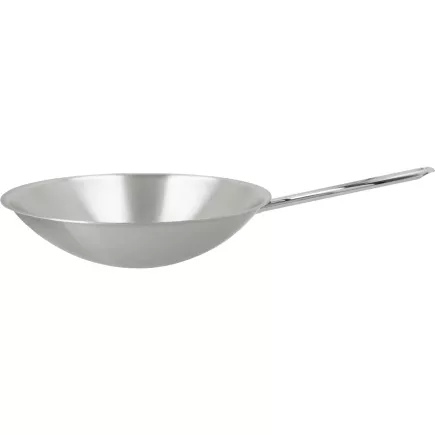 DEMEYERE Resto 3 Wok patelnia okrągłe dno, pojemność: 6,00 litrów, średnica: 360 mm