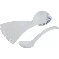 APS lahůdkové lžičky 6 ks, bílé, výška: 40 mm, průměr: 230 mm