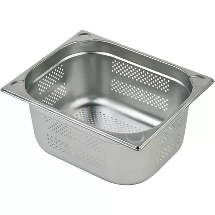 APS GN-Pojemnik 2/3 ze stali nierdzewnej, perforowany, głębokość: 65 mm, pojemność: 5,50 litra
