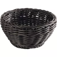 APS Profi Line Kosz okrągły, czarny, wysokość: 80 mm, średnica: 160 mm