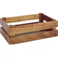 APS Superbox Dřevěná bedýnka, GN 1/4, světle hnědá, výška: 105 mm, délka: 290 mm