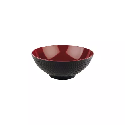 APS ASIA Plus miska, černá/červená, objem: 2,20 litru, výška: 95 mm, průměr: 240 mm