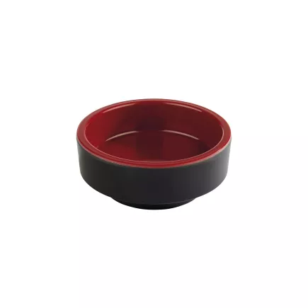 Hluboká miska APS ASIA Plus Bento, černá/červená, průměr 7,5 cm