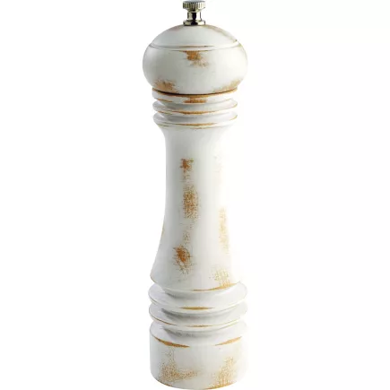 APS Professional Vintage młynek do pieprzu, biały, wysokość: 230 mm, średnica: 60 mm