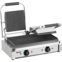 BARTSCHER Podwójny grill kontaktowy Płyty grillowe żebrowane
