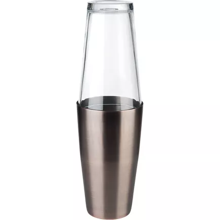 APS Boston Shaker, objem: 0,70 litru, výška: 300 mm, průměr: 90 mm, měď/antik