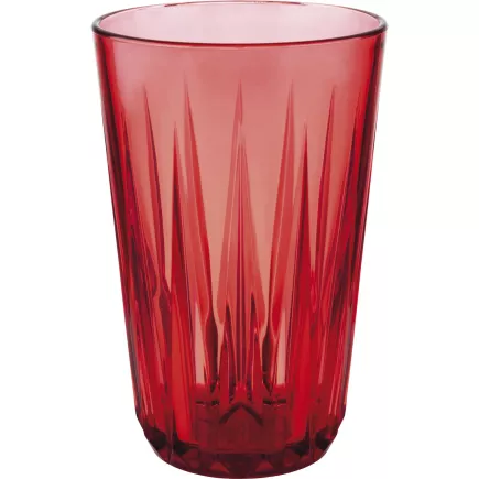 APS "Crystal" Sklenice, Obsah: 0,30 litru, Výška: 125 mm, Ø: 80 mm, červená