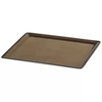 FRILICH Raiser talerze porcelanowe GN, karmel, talerz częściowy 1/2 GN