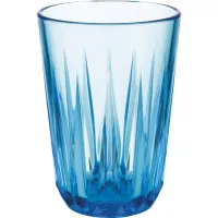 APS "Crystal" Sklenice, objem: 0,40 litru, výška: 140 mm, průměr: 85 mm, modrá