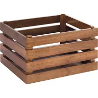 APS Superbox dřevěná bedýnka, GN 1/2, světlá hnědá, výška: 200 mm, délka: 350 mm