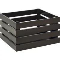 APS Superbox pudełko drewniane, GN 1/2, czarne, wysokość: 200 mm, długość: 350 mm