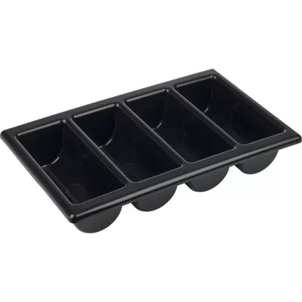 APS Pojemnik na sztućce, GN 1/1, czarny, wysokość: 100 mm, długość: 530 mm, szerokość: 325 mm