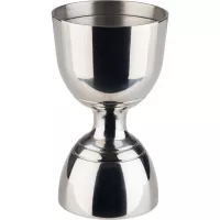 APS barmanská odměrka, výška: 110 mm, ø: 40 mm, stříbrný leštěný