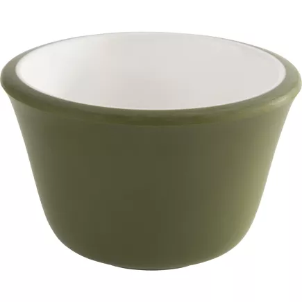 APS sada 6 misek na dip, výška: 40 mm, průměr: 60 mm, zelená/bílá