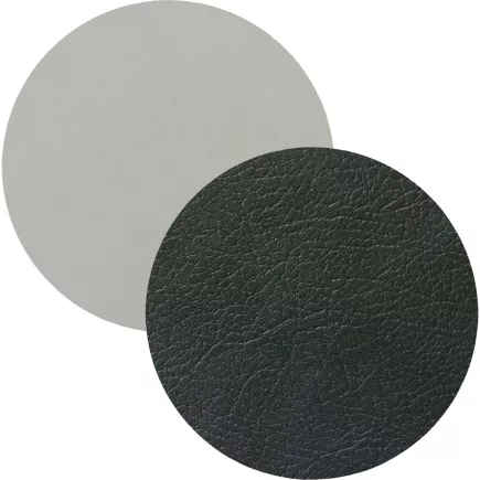 LINDDNA Podložka pod sklenice, kruh, Double, Cloud black / Nupo metallic