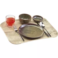 CAMBRO Century podnos z polyesteru, délka: 330 mm, šířka: 430 mm, světlý dub