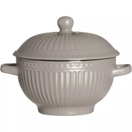 Miska s víkem Senja, objem: 0,60 litru, výška: 130 mm, průměr: 150 mm, šedá
