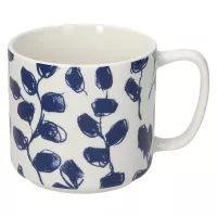 TOGNANA Navy Bloom Kubek z uchwytem, wysokość: 90 mm, średnica: 85 mm