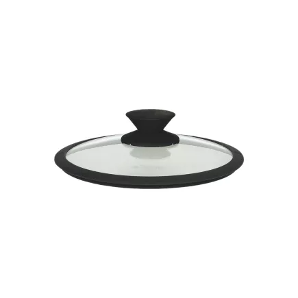 TOGNANA Nero-Bomba skleněná poklice se silikonovým okrajem, výška: 65 mm, průměr: 280 mm