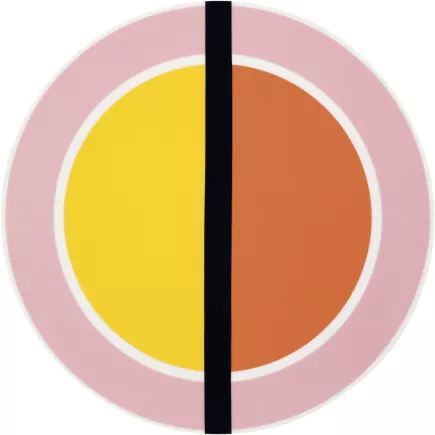 LE COQ Geometrikos Talíř mělký, vyvýšený okraj, výška: 22 mm, ø: 320 mm, okrový
