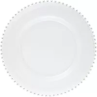 LE COQ Helios Talíř mělký, průměr: 215 mm, bílý, perlový okraj