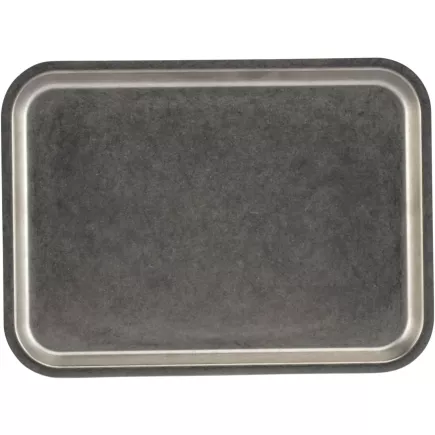 FINE 2 DINE Taca, wysokość: 15 mm, długość: 220 mm, szerokość: 160 mm, srebrna