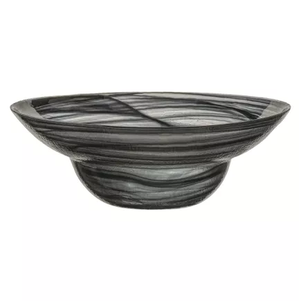 Czarny głęboki talerz do makaronu ArdaCam Estonia, średnica 25 cm