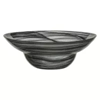 Czarny głęboki talerz do makaronu ArdaCam Estonia, średnica 28 cm