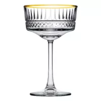 PAŞABAHÇE Elysia Gold Sklenice na šampaňské, objem: 0,26 litru, výška: 164 mm
