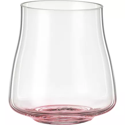 BOHEMIA CRISTAL Alex rose Sklenice na pití, objem: 0,35 litru, výška: 99 mm