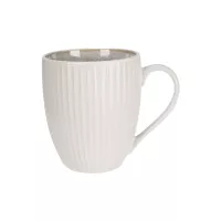 Kávový hrnek, keramický, objem: 0,4 litru, výška: 105 mm, průměr: 90 mm, bílý