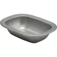 GENWARE Miska nierdzewna, stonewashed, wysokość: 43 mm, długość: 176 mm