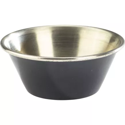 GENWARE Miseczka ze stali nierdzewnej, Wysokość: 26 mm, Ø: 62 mm, czarna