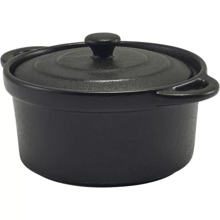 GENWARE Hrnec s poklicí, kamenina, objem: 0,22 litru, výška: 60 mm