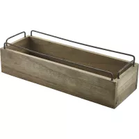 GENWARE Dřevěná bedýnka, výška: 94 mm, délka: 341 mm, šířka: 120 mm