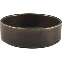 GENWARE Miska porcelanowa, wysokość: 43 mm, średnica: 127 mm, czarna