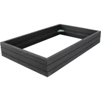 Rám pro chladicí desku, výška: 86 mm, délka: 563 mm, šířka: 358 mm, černý