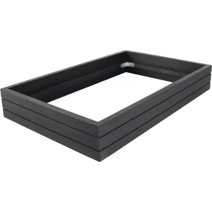 Rama do płyty chłodzącej, wysokość: 86 mm, długość: 563 mm, szerokość: 358 mm, czarna