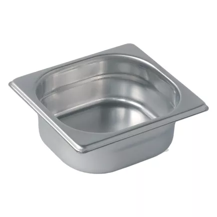 Pujadas FIRST Pojemnik gastronomiczny GN 1/6, wysokość 150 mm, stal nierdzewna