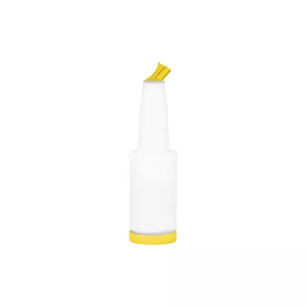 PADERNO Dávkovací/skladovací láhev, objem: 1,00 litr, výška: 330 mm, žlutá