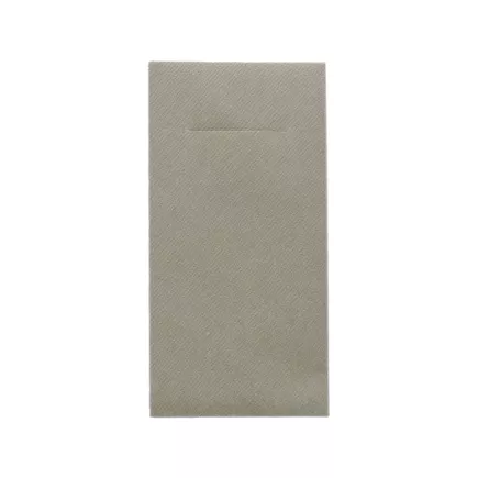 MANK BASIC Kieszeń na sztućce, 300 sztuk, złożenie 1/8, Linclass Premium, beżowo-szara