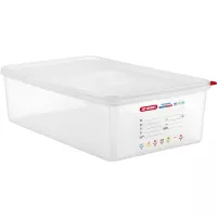 ARAVEN Gastronádoba s víkem GN 1/1, PP, hloubka: 150 mm, objem: 20,5 L, hermetická