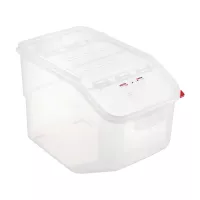 ARAVEN Nádoba na ingredience GN 1/1, PP, Hloubka: 400 mm, Obsah: 22,65 L, FIFO