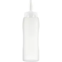 ARAVEN Mačkací láhev, LDPE, ø: 75 mm, výška: 273 mm, objem: 0,75 L, bílá