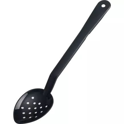 ARAVEN Bufetová lžíce děrovaná, polykarbonát, délka: 333 mm, černá