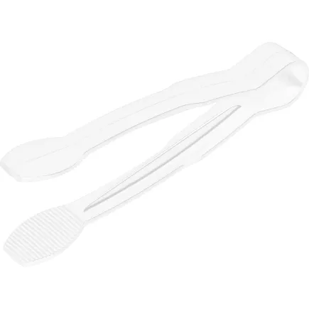 ARAVEN Szczypce bufetowe płaskie, poliwęglan, długość: 230 mm, białe
