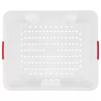 ARAVEN Gastronádoba GN 2/1, HDPE, hloubka: 380 mm, objem: 90 L, perforovaná