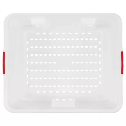 ARAVEN Pojemnik gastronomiczny GN 2/1, HDPE, Głębokość: 380 mm, Pojemność: 90 L, perforowany