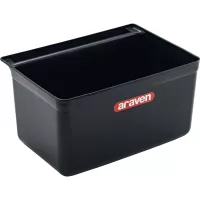 ARAVEN Odpadkový koš pro servírovací vozík, PP, Délka: 330 mm, Šířka: 230 mm, Obsah: 9,5 L, černý