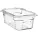 ARAVEN Gastronádoba GN 1/4, polykarbonát, integrovaný štítek, hloubka: 100 mm, objem: 2,6 L